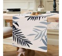 Camino de Mesa Lavable Poliéster Camino de Mesa Azul Mantel Decorativo Camino de Mesa Moderno Sala de Estar Caminos de Mesa para Comedor Picnics Jardin al Aire Libre Fiestas Mantel de Mesa 40x140cm