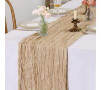 Camino de Mesa para Queso Estilo Bohemio Gasa para quesos Camino de Mesa rústico Transparente Largo para Bodas Novias Fiestas de bebés cumpleaños Tartas decoración de Mesa