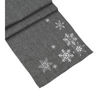 'camino de mesa plata cristal "