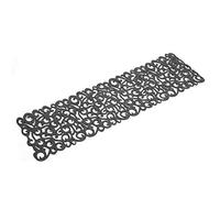 Camino de Mesa, tapete de Fieltro para decoración de Mesa, tapete de Corredor de Mesa de Comedor, tapete de Mesa Calado para Patio(Dark Gray)