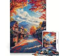Camino de otoño al Monte Fuji - Rompecabezas de 1000 Piezas para adolescentesDesarrolla Habilidades mentales, Calma y relajaciónUn Regalo Original y práctico (38x52cm)