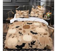 Camino de otoño Funda de Edredón incluye Fundas de Almohada Juego de 3 Piezas Microfibra Suave Impresión 3D Cierre de Cremallera Oculta Paisaje de jardín Funda Edredon for niña Double（200x200cm）