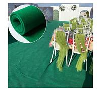 Camino de pasillo de boda, no tejido, decoración de fondos, alfombra de exposición, cortable, no se decolora, 1/1,2/1,5 m (color: verde, tamaño: 1 x 40 m) (verde 1,2 x 20 m)