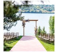 Camino De Pasillo Rosa for Ceremonia De Boda, Alfombra De Piso Repelente De Manchas Resistente Al Desgaste, for Banquete De Ceremonia De Boda Y Eventos Que Duran Todo El Día(1mx15m/3'3"x49'3")
