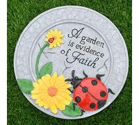 Camino de piedra for exteriores con diseño de mariquita, pájaro y mariposa, decoración paisajística resinosa ecológica.(Ladybug,1PC)
