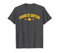 Camino de Santiago 2025 Camiseta, Hombre, Jaspeado Oscuro, 3XL