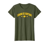 Camino de Santiago 2025 Camiseta, Mujer, Verde Oliva, 3XL