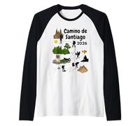 Camino de Santiago 2026 Fases Que Todo peregrino Entiende Camiseta Manga Raglan