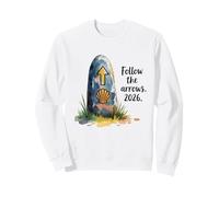 Camino De Santiago 2026 Follow The Yellow Arrow Watercolor Sudadera