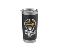 Camino de Santiago 2026 Large Shell Buen Camino Hiker Spain Vaso térmico de acero inoxidable de doble pared