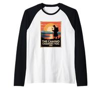 Camino De Santiago 2026 Vintage Hiking Pilgrim St James Camiseta Manga Raglan