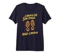 Camino DE Santiago, Buen Camino, Botas de Senderismo Souvenir Camiseta Premium
