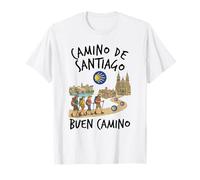 Camino de Santiago Buen Camino Saludo Peregrinación Caminata Camiseta