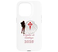 Camino de Santiago Compostela 2026 Señora Peregrina Carcasa para iPhone 15 Pro