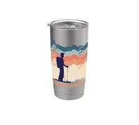 Camino de Santiago de Compostela Pilgrim Way of St James Men Vaso térmico de acero inoxidable de doble pared