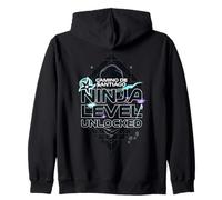 Camino de Santiago Ninja Level Unlocked Bright Ninja Hiking Sudadera con Capucha