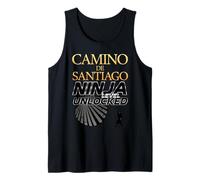 Camino de Santiago Nivel Ninja Desbloqueado Pilgrim Hiking Camiseta sin Mangas