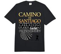 Camino de Santiago Nivel Ninja Desbloqueado Pilgrim Hiking Comfort Colors Adult Heavyweight T-Shirt
