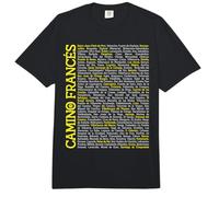Camino de Santiago Regalo Etapas del Camino de Frances Comfort Colors Adult Heavyweight T-Shirt
