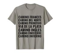 Camino de Santiago Routes Frances Norte Primitivo Finisterre Camiseta