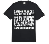 Camino de Santiago Routes Frances Norte Primitivo Finisterre Comfort Colors Adult Heavyweight T-Shirt