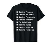 Camino de Santiago Ruta Francesa Norte Portugués Primitivo Camiseta