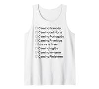 Camino de Santiago Ruta Francesa Norte Portugués Primitivo Camiseta sin Mangas