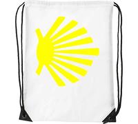 Camino De Santiago Scalob Shell Piligrim Symbol Bolsa con cordón Saco Senderismo Gimnasio