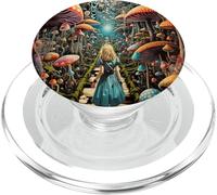 Camino del Bosque de Setas Trippy de Alicia en el país de Las Maravillas PopSockets PopGrip para MagSafe