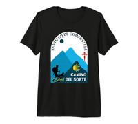 Camino del Norte Hombre y Perro Santiago de Compostela 2026 Camiseta Premium