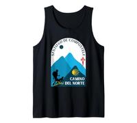 Camino del Norte Hombre y Perro Santiago de Compostela 2026 Camiseta sin Mangas