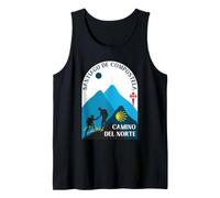 Camino del Norte Pareja Peregrinos Santiago de Compostela 2026 Camiseta sin Mangas