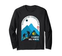 Camino del Norte Pareja Peregrinos Santiago de Compostela 2026 Manga Larga