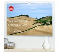 Camino di Assisi - Franziskusweg (hochwertiger Premium Wandkalender 2026 DIN A2 quer), Kunstdruck in Hochglanz: Auf den Spuren des Franz von Assisi am Pilgerweg von Dovadola nach Rom