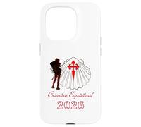 Camino Espiritual Santiago Compostela 2026 Señora Peregrina Carcasa para iPhone 15 Pro