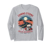 Camino Eterno del Día de los Muertos - Viaje conmemorativo de la Calavera de azúcar Manga Larga