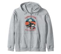 Camino Eterno del Día de los Muertos - Viaje conmemorativo de la Calavera de azúcar Sudadera con Capucha