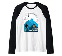 Camino Finisterre Bicicleta Hombre Santiago de Compostela 2026 Camiseta Manga Raglan