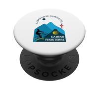 Camino Finisterre Bicicleta Hombre Santiago de Compostela 2026 PopSockets PopGrip Adhesivo
