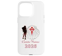 Camino Frances Santiago Compostela 2026 Señora Peregrina Carcasa para iPhone 15 Pro MAX