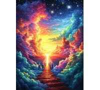 Camino hacia un vórtice mágico Puzzle 500 Piezas Papel Mayores Vida Silvestre y Plantas Terapia Ocupacional Entretenimiento Sin Pantalla para Navidad Regalo Original 500 PCS