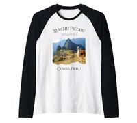 Camino Inca Machu Picchu Ciudad Perdida de los Incas Trekking Hombres Camiseta Manga Raglan