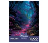 Camino mágico Puzzle 70x50cm/1000pcs Bosque fantástico Juego De Relajación para Adultos Categoría Educativa Creativa Decoración Y Regalo