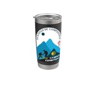 Camino Pareja Espiritual Peregrinos Santiago Compostela 2026 Vaso térmico de acero inoxidable de doble pared