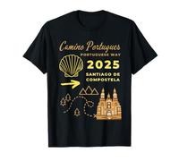 Camino Portugués 2025 Santiago de Compostela Camiseta
