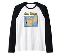 Camino Portugues 2026 Santiago Compostela Mujer Peregrina Mapa Camiseta Manga Raglan