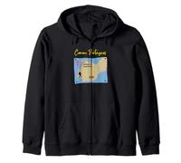 Camino Portugues 2026 Santiago de Compostela Peregrino Mapa Sudadera con Capucha