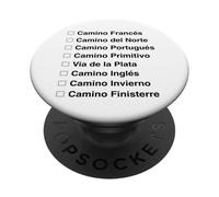 Camino Portugués Camino de Santiago Ruta Costera Portugal PopSockets PopGrip Adhesivo