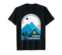 Camino Portugues Pareja Bicicleta Santiago de Compostela 2026 Camiseta