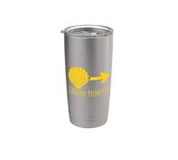 Camino Primitivo de Santiago Accesorios de Café para Bebidas Calientes Vaso térmico de acero inoxidable de doble pared
